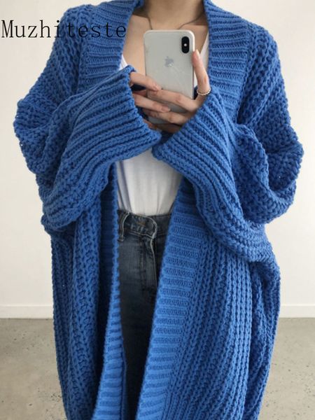 

women's knits tees korean clothe sweater solid color irregular midlength knitted cardigan loose coat oversized women 230311, White