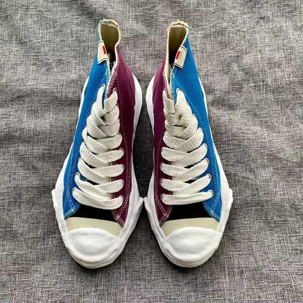 

roller shoes 2023 blakey maison mihara yasuhiro mmy mens low cut canvas shoe for men miharayasuhiro shell toe cap skate shoes stc sneakers w, Black