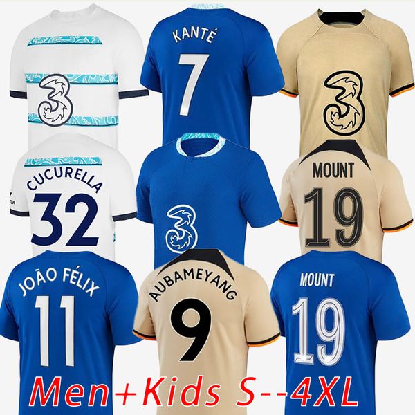 

thailand 22 23 sterling soccer jerseys enzo mount joao felix havertz mudryk jorginho ziyech 2022 2023 pulisic james football shirt kante men, Black;yellow