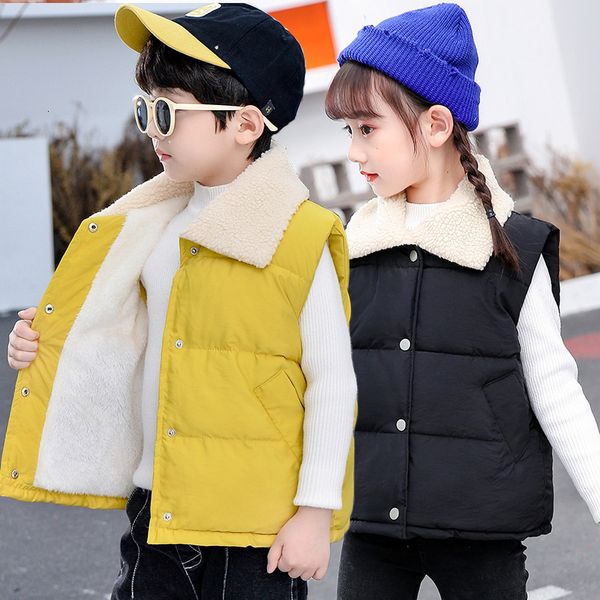 

waistcoat winter autumn children vests warm waistcoats kids boys girls button lapel vest sleeveless down jacket coats 230311, Camo