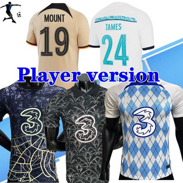 

player version polo shirts 23 24 soccer jerseys sterling thailand mount werner havertz jorginho ziyech 2023 2024 pulisic james football shir, Black;yellow
