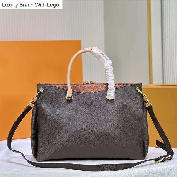 

l bag handbags classic women pallas handbag tote bag crossbody bags leather handle natural cowhide double zipper large capacity pocket yello, Black