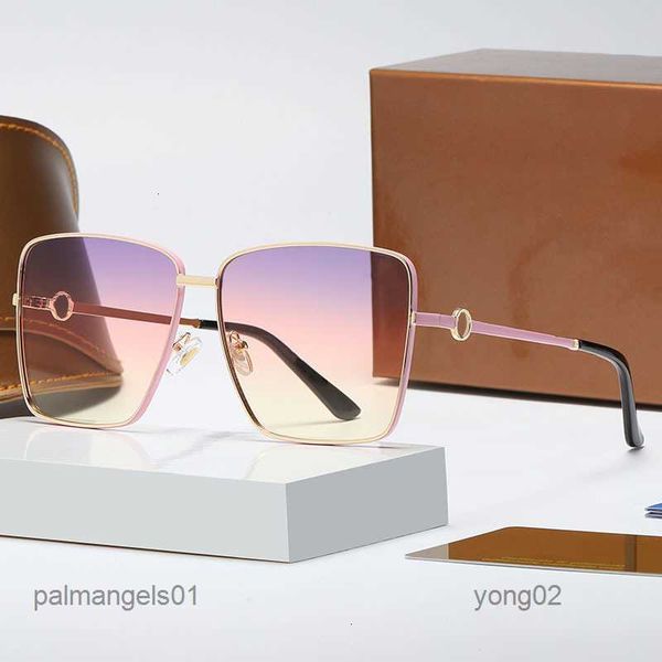 

2023 design sunglasses women men designer good quality fashion metal oversized sun glasses vintage female male uv400rl1x, White;black
