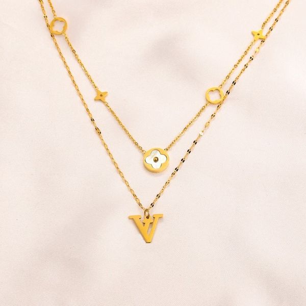 

designer necklace gold chain heart tennis necklaces clovers love women 18k gold plated diamond luxury jewelry designers crystal cuban link c, Silver