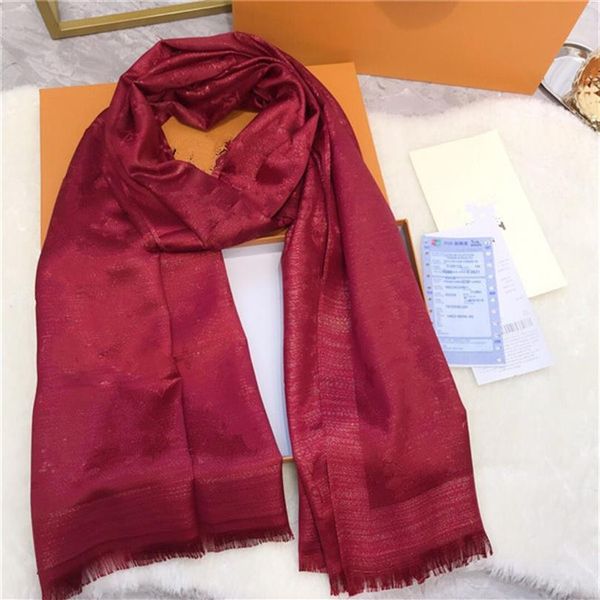 

silk scarf 4 seasons pashmina scarf leaf clover fashion woman shawl scarves size about 180x70cm 6color with223v, Blue;gray