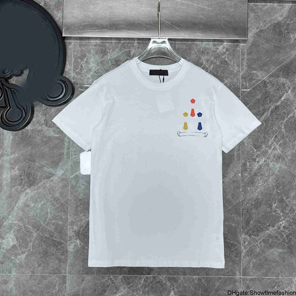 

fashion luxury brand men's t shirts summer designers ch tees correct horseshoe sanskrit cross polos boy graffiti t-shirts men women, White;black