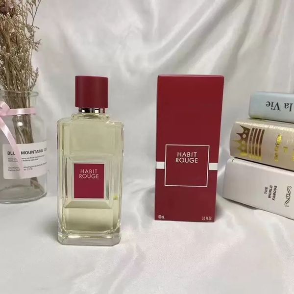 

luxury man perfume habit rouge 100ml edt fragrance good smell long time lasting male body mist fast ship
