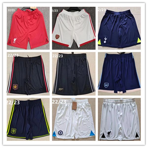 

2022 thai quality mens short jersey manchesters football jerseys utd soccer shorts shirts 21 22 23 pantalon maillot foot camisa futebol trai, Black;red