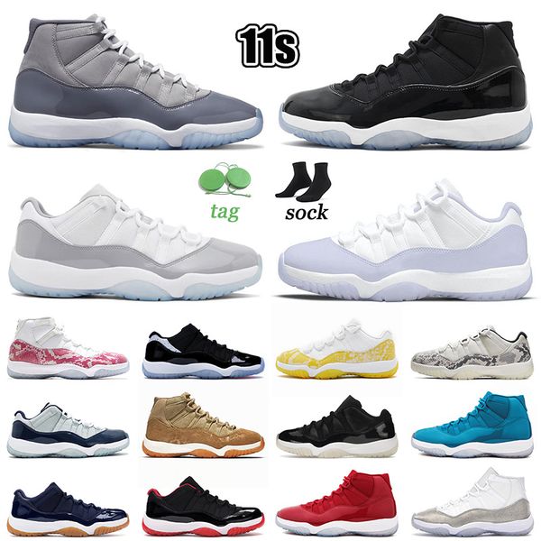 

basketball shoes authentic jumpman 11 retro cement grey low 11s yellow snakeskin cool gray high low pure violet infrared 23 space jam 45 con