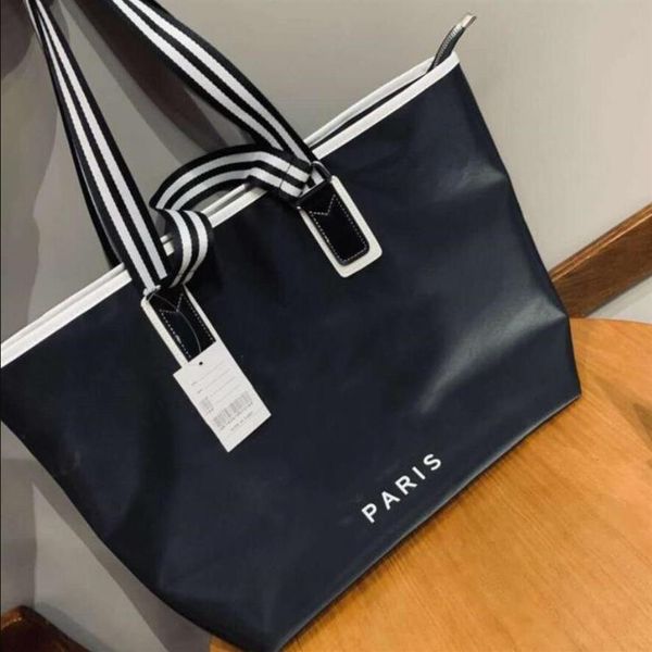 

paris women casual handbag fashion black nylon canvas travel bag large capacity shopping bags lady brand wallets305p