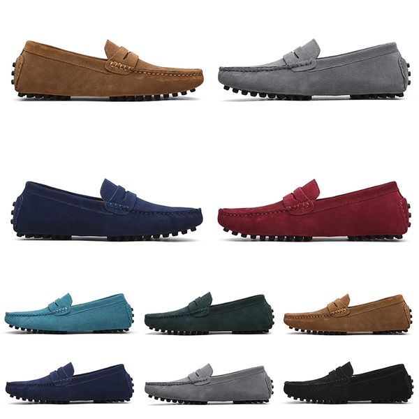 

mens women casual shoes leather soft sole black red orange blue brown orange comfortable sneaker 091