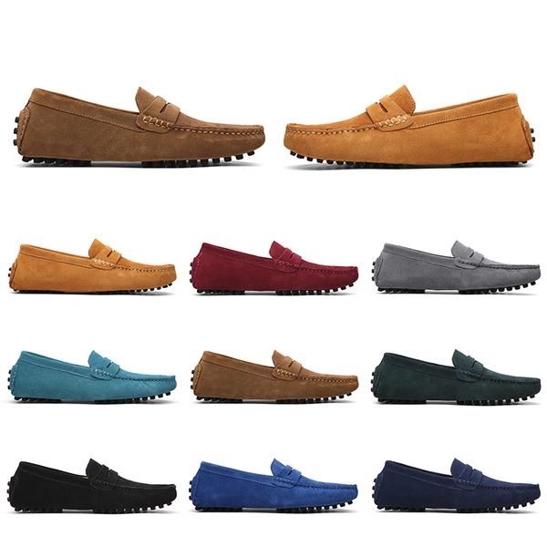 

mens women casual shoes leather soft sole black red orange blue brown orange comfortable sneaker 044