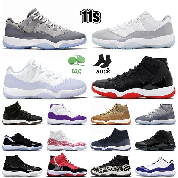 

new 2023 jumpman 11 basketball shoes cement grey cool grey pure violet men women sneakers trainers olive lux high bred 23 yellow snakeskin g