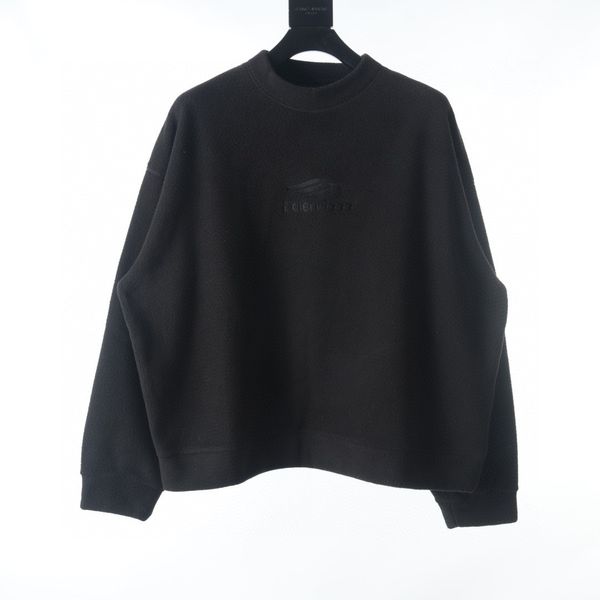 

men's plus size outerwear & coats letter knitted sweater in autumn / winter knitting machine e custom jnlarged detail crew neck cotton, Black;brown