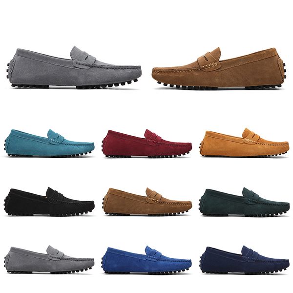 

mens women casual shoes leather soft sole black red orange blue brown orange comfortable sneaker 026