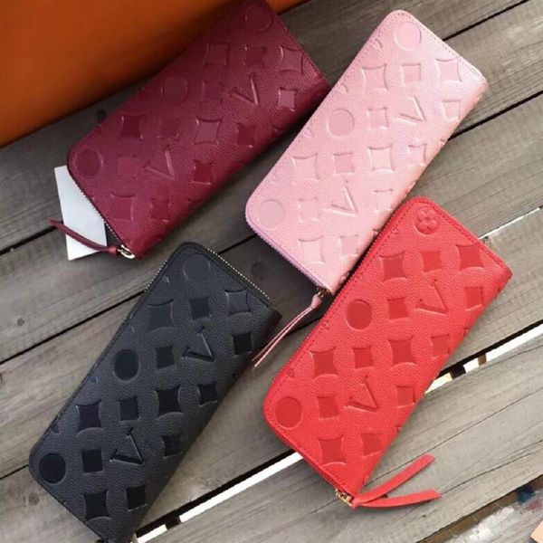

wallets 2022 fashion flowers designer zipper wallets luxurys men women leather bags classic letters coin purse original box p248z, Red;black