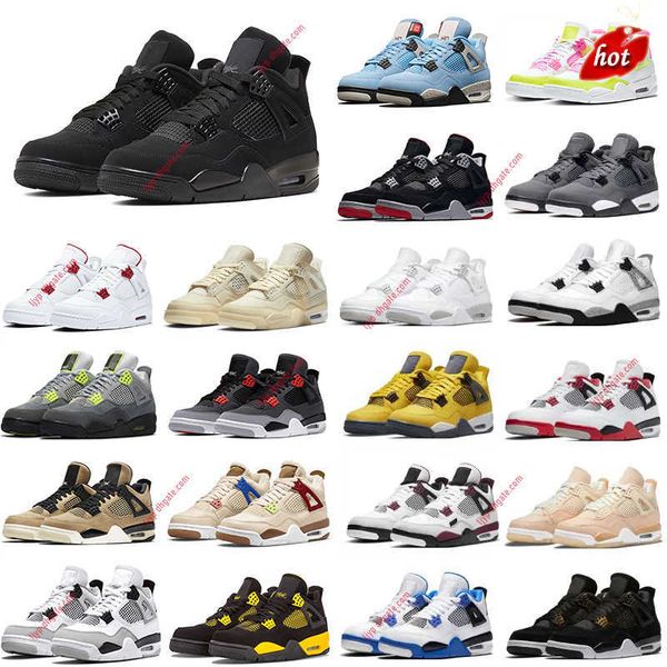 

4s basketball 5a shoes for men women military black cat sail red thunder white oreo university blue infrared shimmer cool grey lighting spor