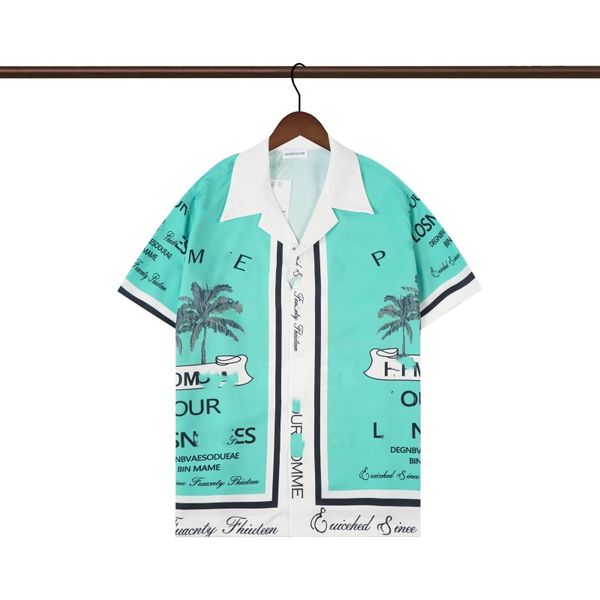 

2023 men's casual shirts spotted pattern wacko maria hawaiian shirt men women t-shirt beach tees oversized cx nx7a, White;black