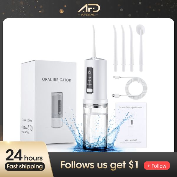 

other oral hygiene portable oral irrigator dental water flosser tooth cleaner thread for teeth electric mouth washing device with 4 tip repl