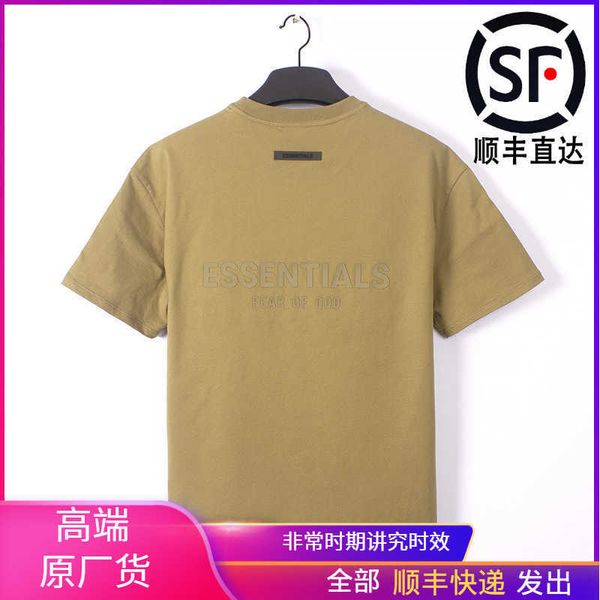 

high end original short sleeve men's t-shirt fashion brand loose fog high street women's spring and summer style, Black;white