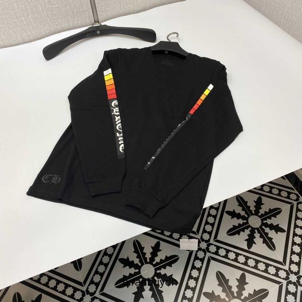 

brand luxury men's t-shirts correct version poison new energized gradient printing letter loose long sleeve underlay t, White;black