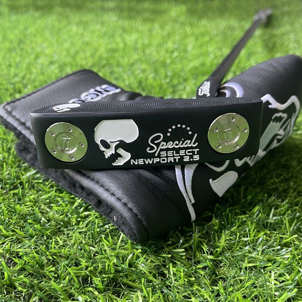 

other golf products mens putter port25 skull black with headcover right handed 230311