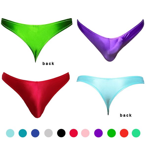 

swim wear xckny colour men s glossy oversized t pants solid bikini high score bottomed underwear men shiny pants 230311