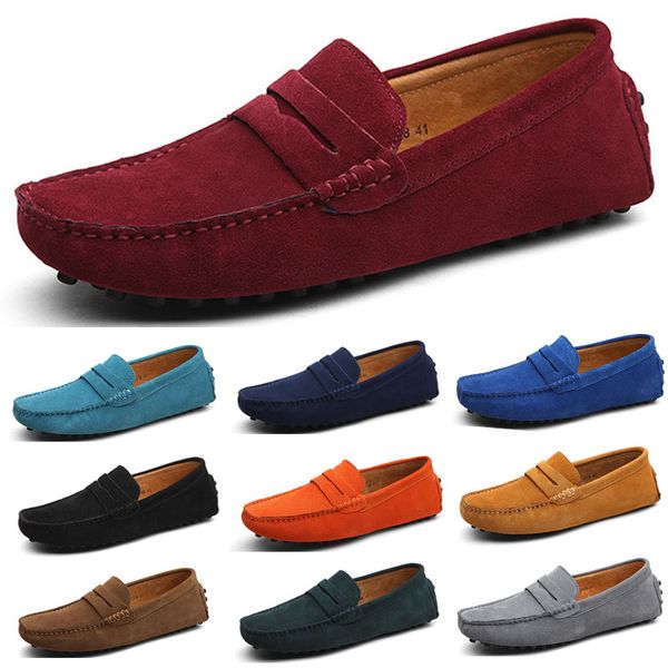 

men casual shoes espadrilles triple black navy brown wine red taupe green sky blue burgundy mens sneakers outdoor jogging walking size 40-45