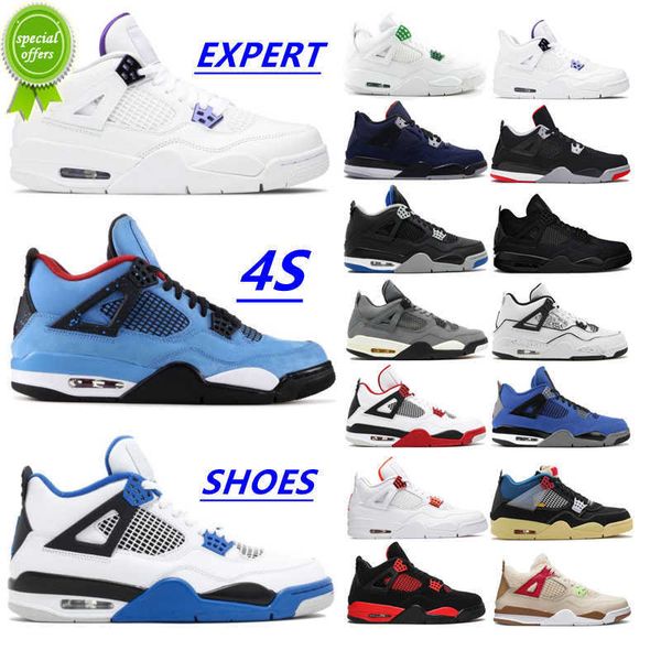

2023 dhgate 2022 4 4s mens womens basketball shoes taupe haze desert moss university blue white oreo black cat fire red bred lightning men t