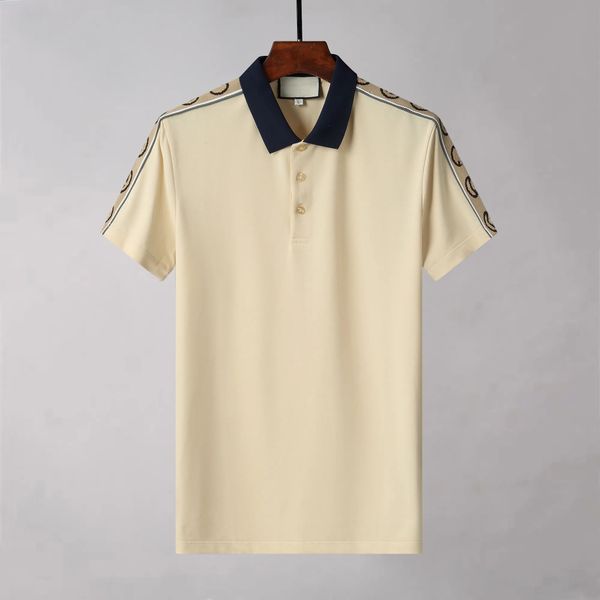 

new mens stylist polo shirts luxury italy mens designer clothes short sleeve fashion mens summer t shirt #093, White;black