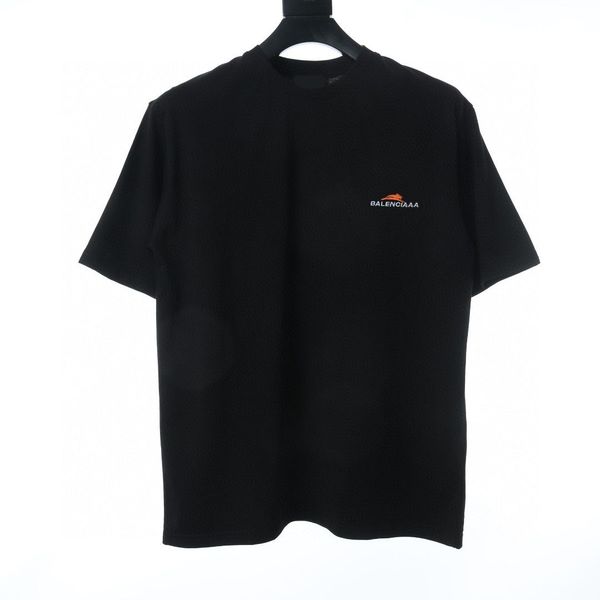 

men's plus tees & polos round neck embroidered and printed polar style summer wear with street pure cotton 122wfr, Black;brown