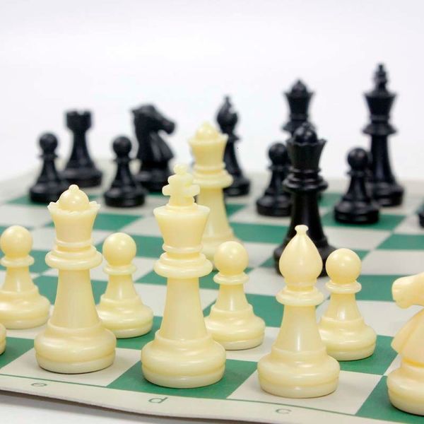 

chess games 65 75 resin pieces with board set medieval es 34cm 42cm board ajedrez 230311