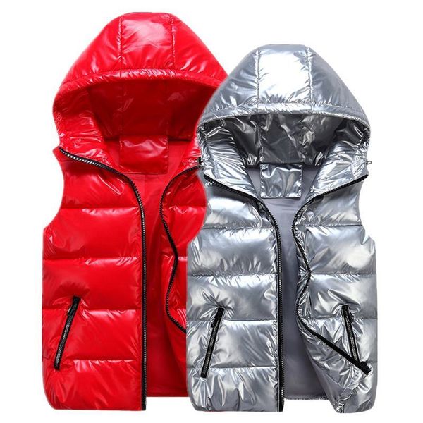 

waistcoat shiny kids vest cotton parentchild matching outfits fashion children sleeveless jacket for boys girls 100185cm 230311, Camo