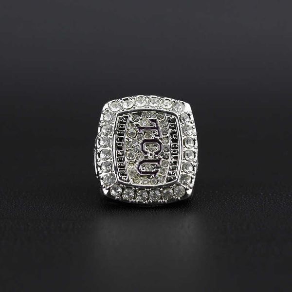

2014 tcu hornfrog university alamo bowl football championship ring, Golden;silver