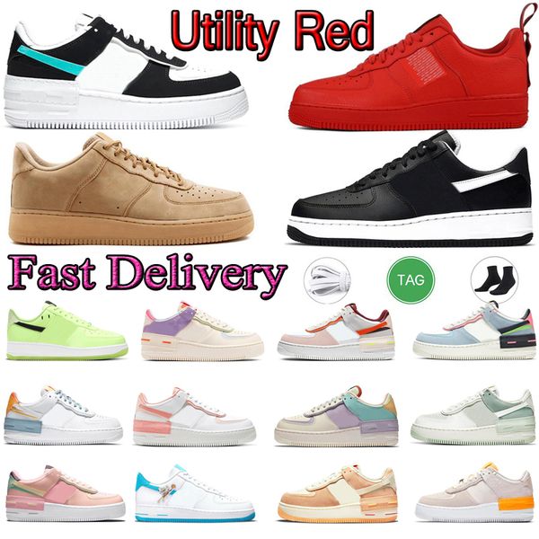 

designer running shoes flat af 1 low men women sneakers trainers orange pearl triple white black 1s pale ivory aurora man sports jogging wal