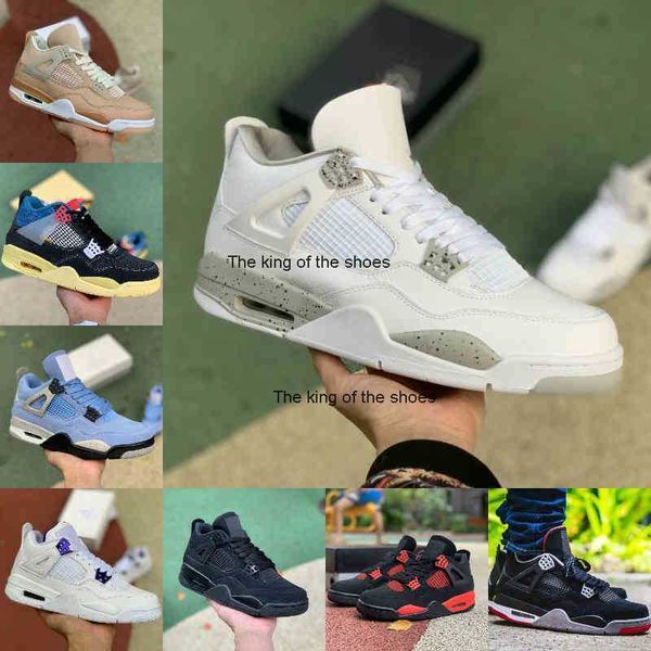 

j4s og2023 og jumpman lightnings 4 4s basketball shoes mens university blue cream sail white oreo bred pine green what the black cement cat