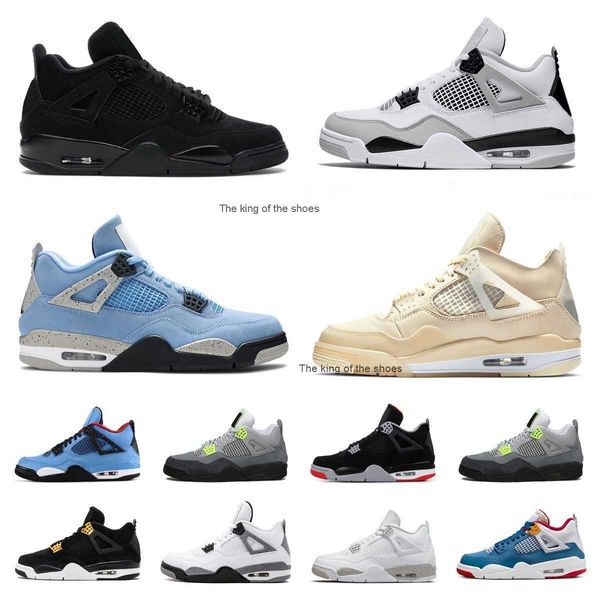 

j4s og2023 og jumpman 4 4s mens basketball shoes military black cat canvas red thunder university blue thunder pink cactus jack infrared wom