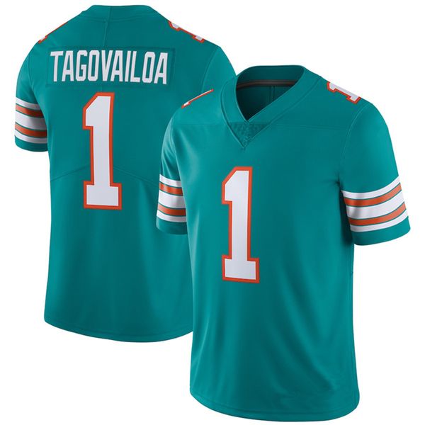

tua tagovailoa 10 tyreek hill jaylen waddle football jerseys dan marino xavien howard jaelan phillips mike gesicki jevon holland bradley chu, Black;red