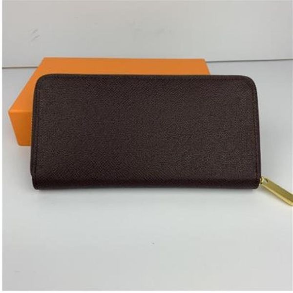 

with box women man real leather purse wallet card holder classic zipper wallet282b, Red;black