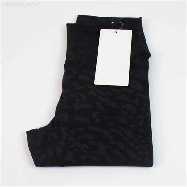

2023new designers yoga lululemens womens leggings pants high waist 32 colors sports gym wear classic luxurys elastic fitness lady overall 7p, Black