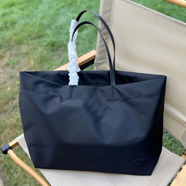 

black nylon handbag tote bag for women luxury designers bag high capacity ladies casual shopping bags