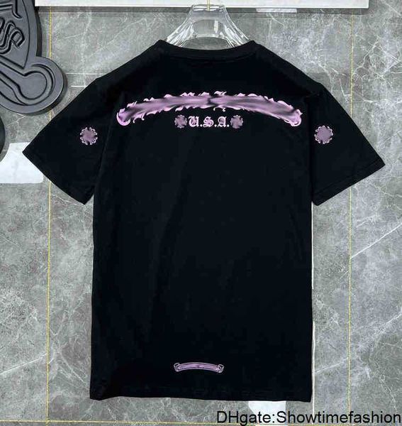 

summer heart mens t shirts fashion ch men sanskrit letter t-shirt horseshoe cross designer tshirts man hip hop chromes sweaterbv93, White;black