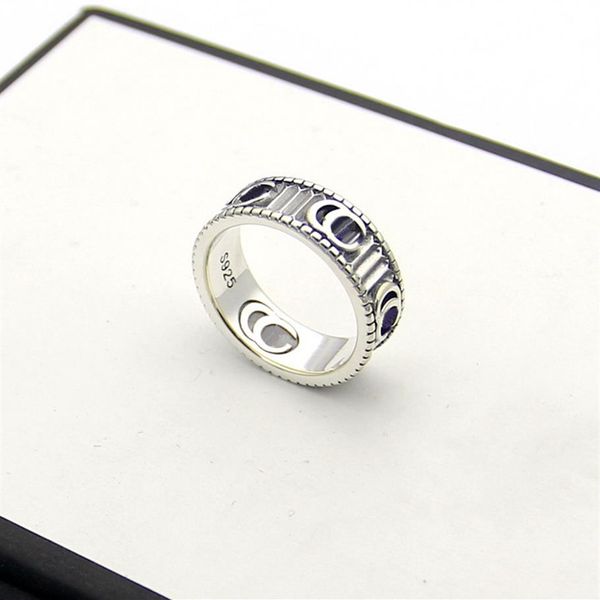 

europe america retro style ring women lady brass silver plated engraved stripe pattern g letter wedding engagement narrow rings si278v, Slivery;golden
