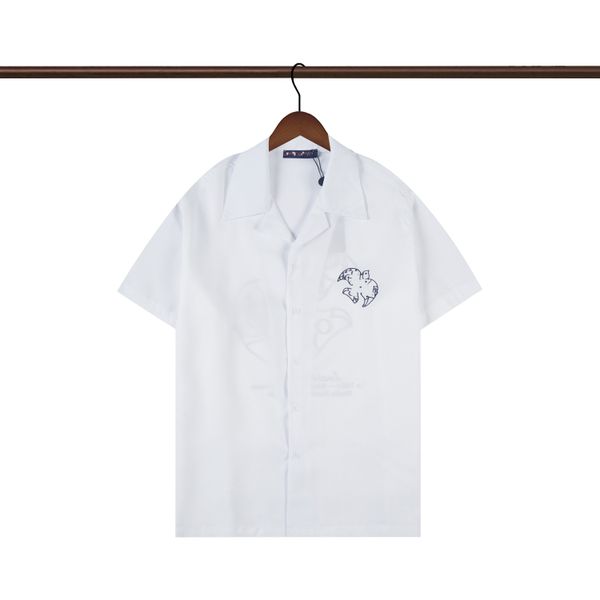 

2023 men's casual shirts spotted pattern wacko maria hawaiian shirt men women t-shirt beach tees oversized cx gl72, White;black