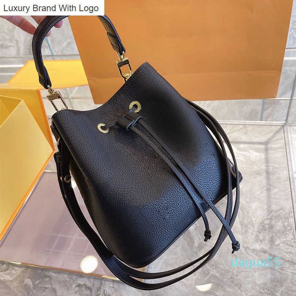 

l bag handbags designer bags fashion women shoulder bag leather handbags high pykv, Black