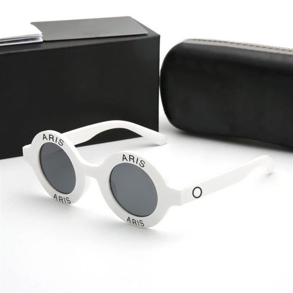 

designer sunglasses fashion glasses circular design for man woman full frame black white color optional high-quality270v, White;black
