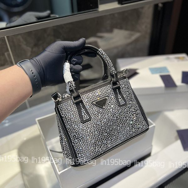 

prad authentic original quality designer crystal killer bag milano large classic saffiano retro tote fashion handbags genuine leather women