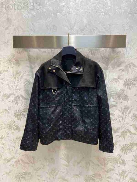 

women's jackets designer fashion pocket patchwork 2023 new spring turn down collar long sleeve coat for women outwear nxrw, Black;brown