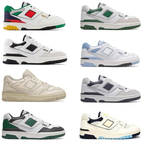 

550 casual shoes designer shoes men women breathable leather green blue gray sneakers