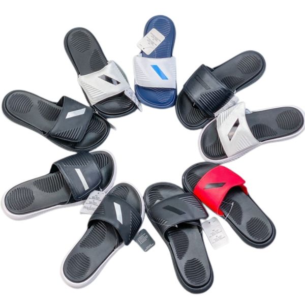 

new luxury slippers fashion men's and women's sandal r shoes non-slip beach sandals comfortable sports slippers rubber soft soled, Black